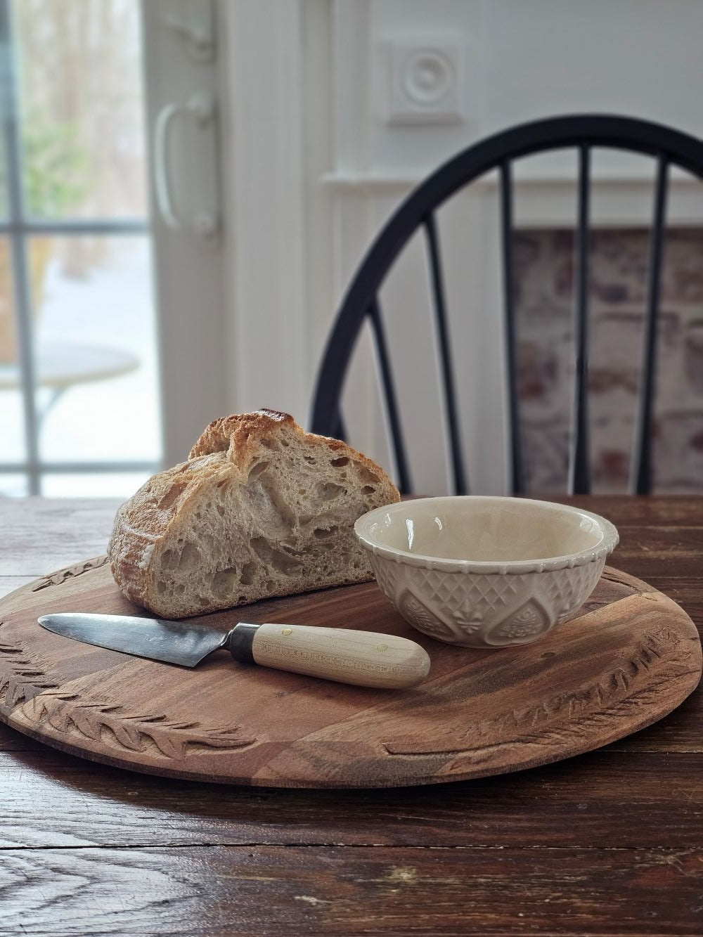 Antique Style Wood Bread Board