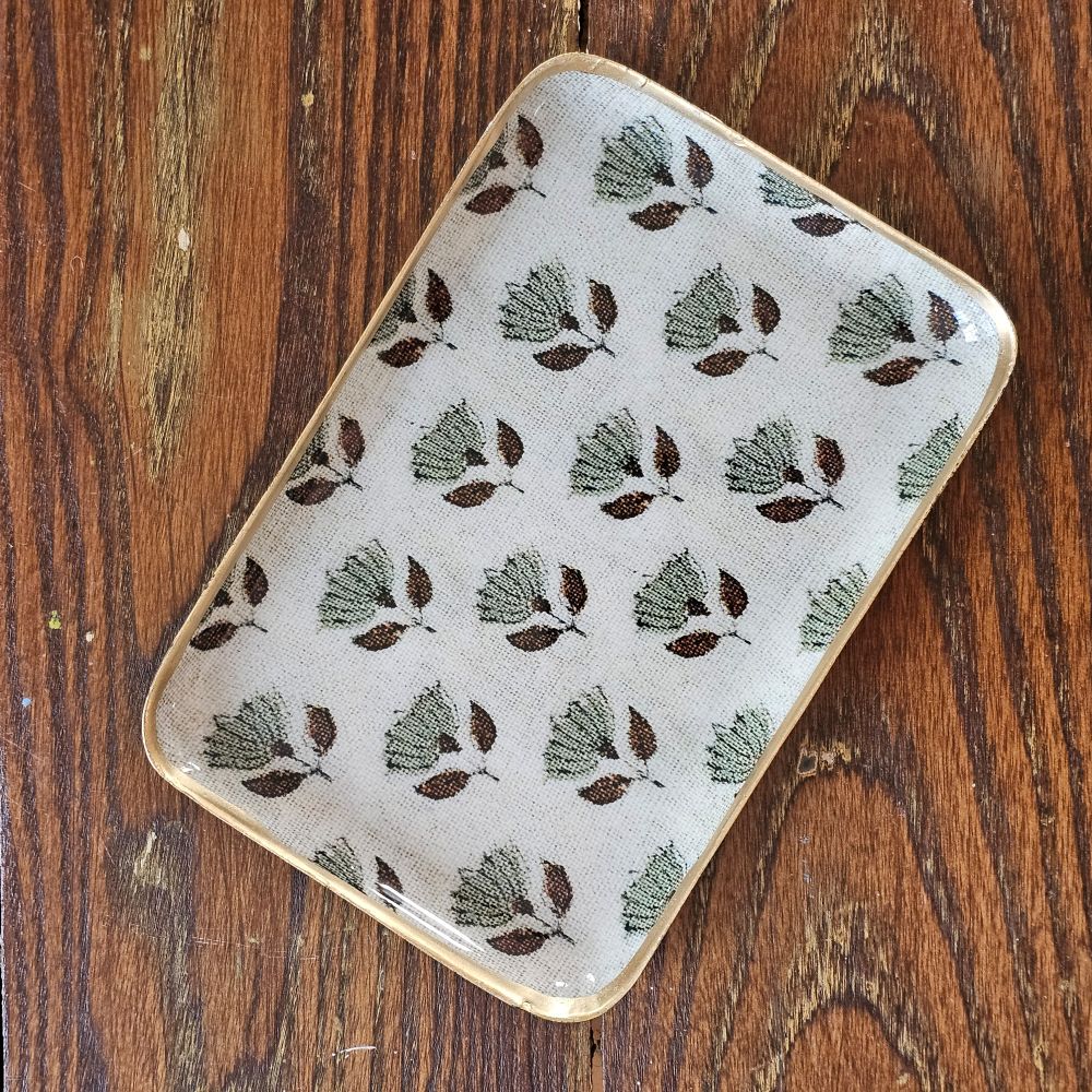 Block Print Style Trinket Tray
