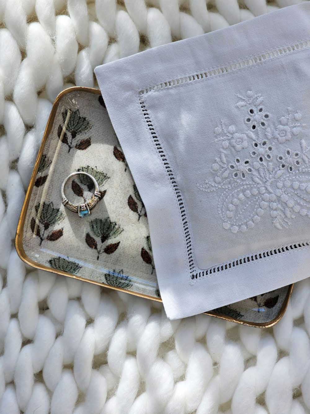 Block Print Style Trinket Tray
