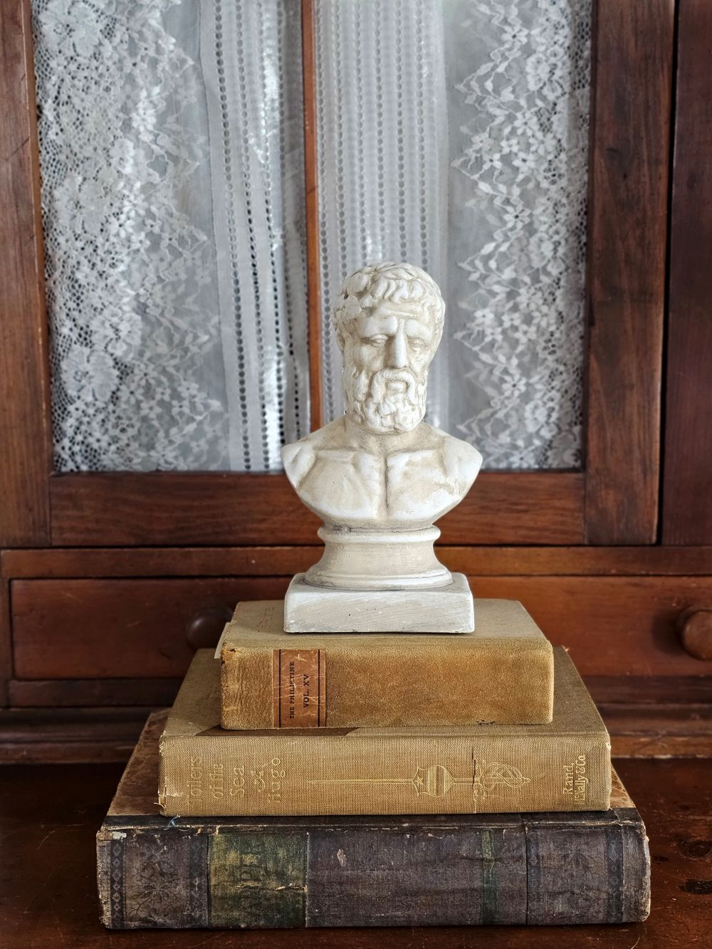 Greek Man Bust Statue