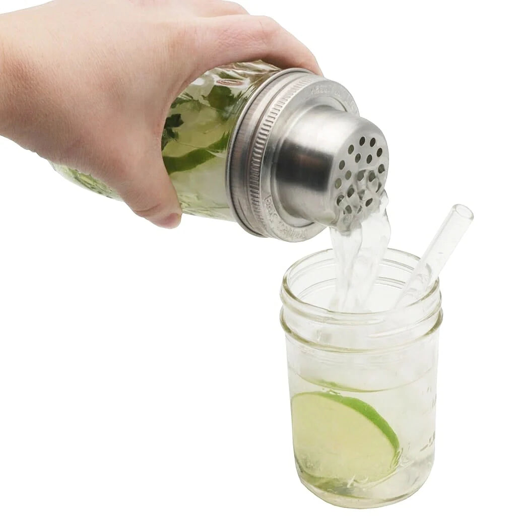 Stainless Steel Cocktail Shaker for Regular Mouth Jars