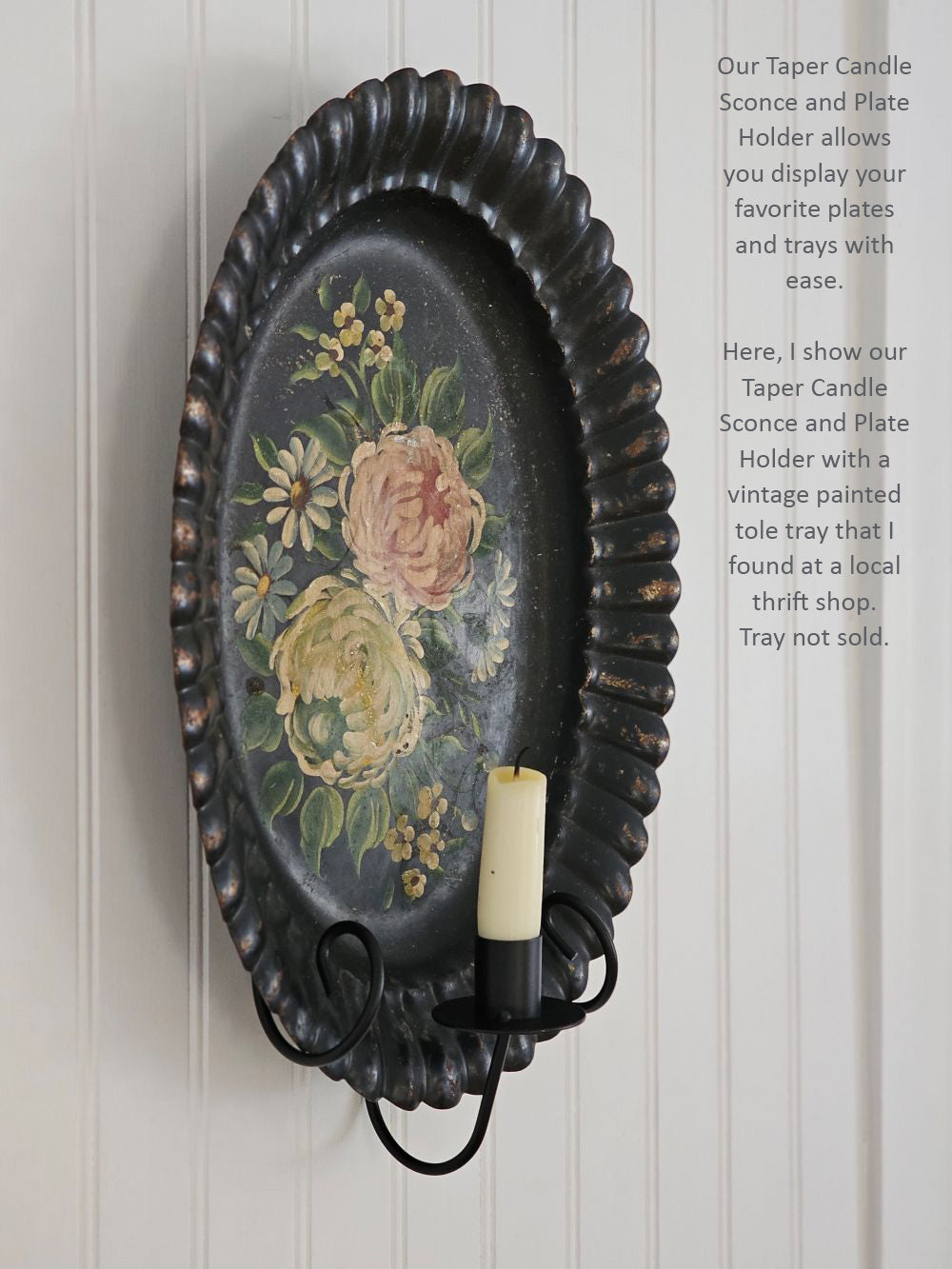 Taper Candle Sconce and Plate Holder
