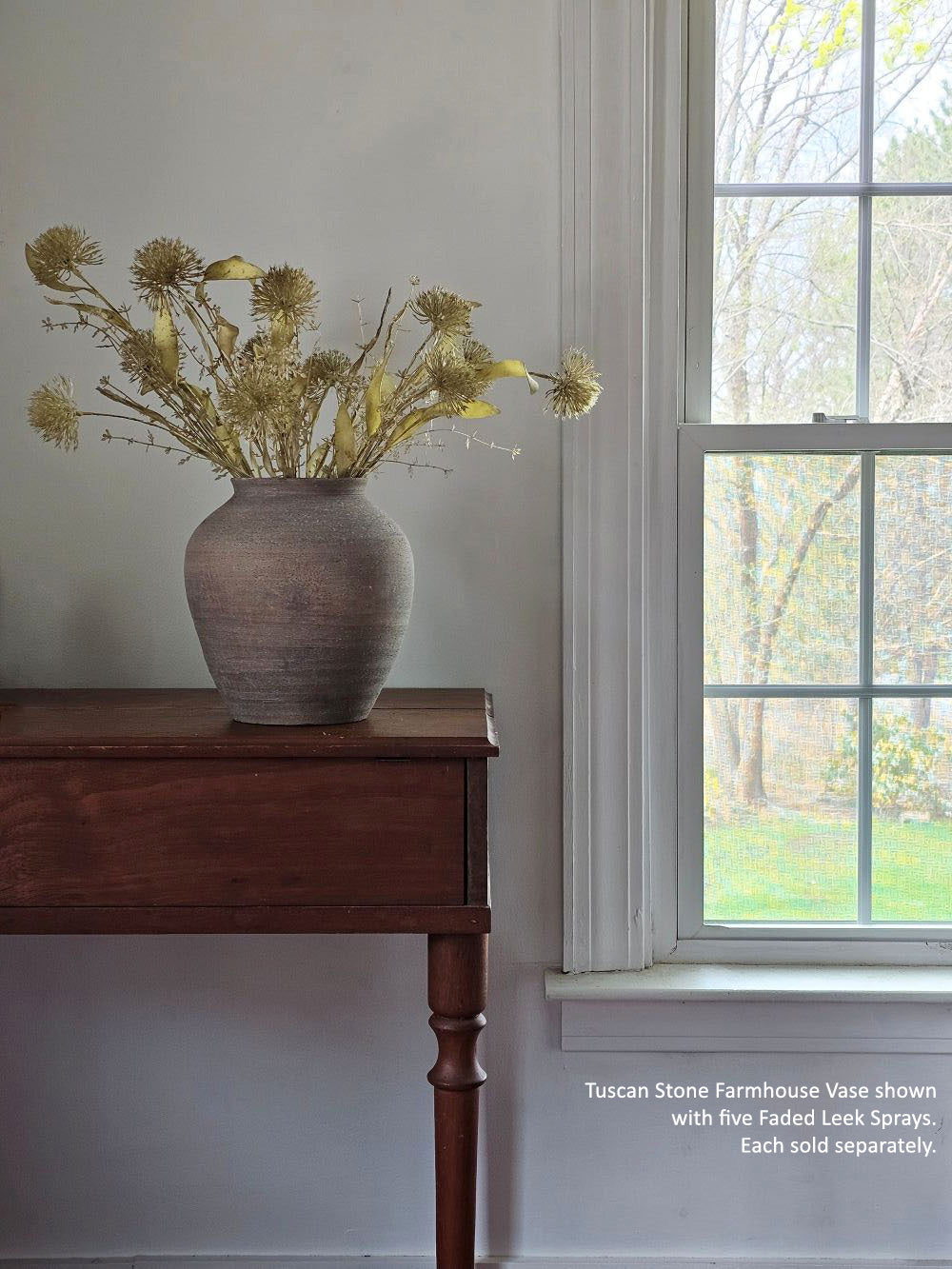 Faded Allium Blossom Spray