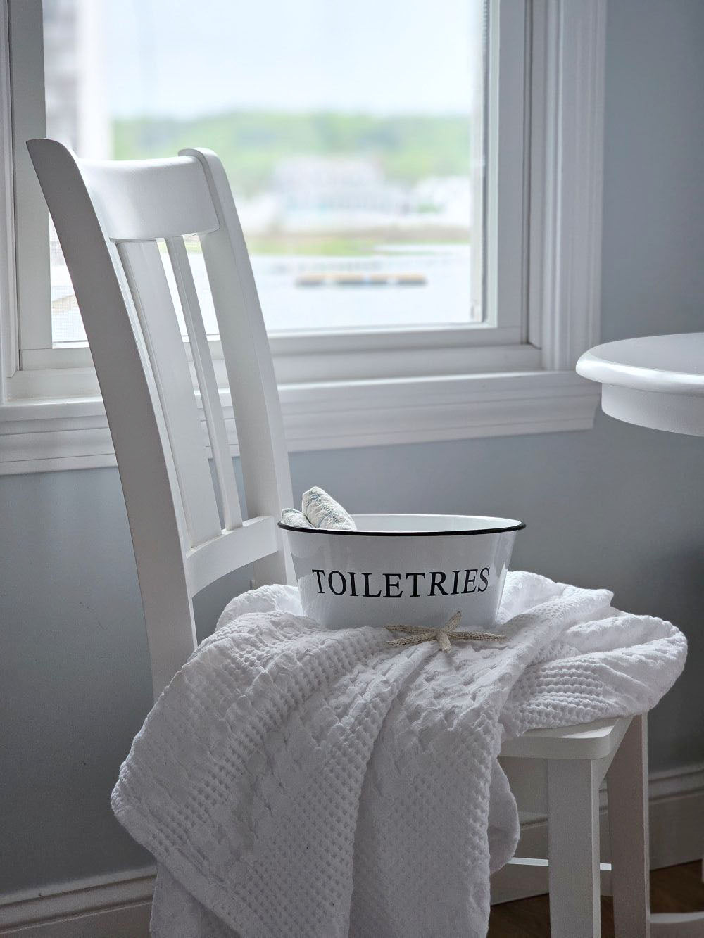 White Enamel Toiletries Bowl
