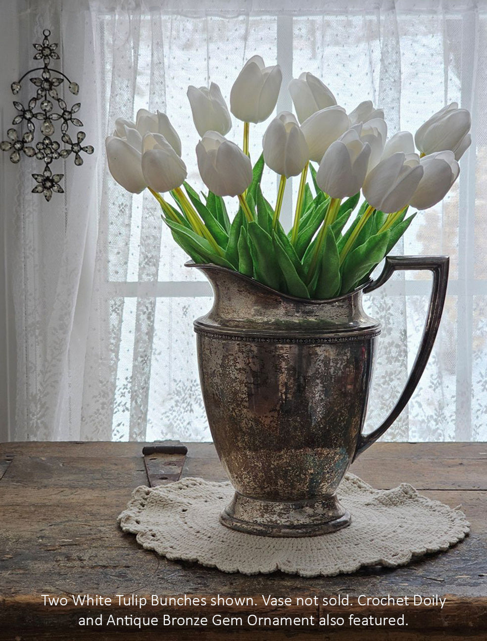 White Tulip Bunch